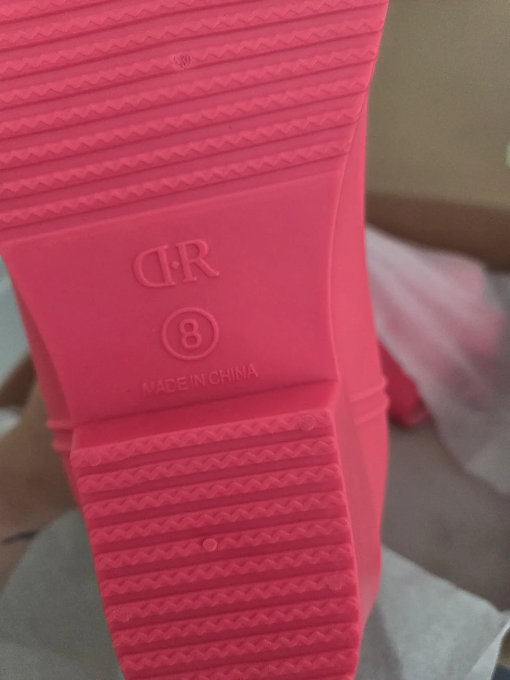 Women's Hot Pink Western-Style Rain Boots